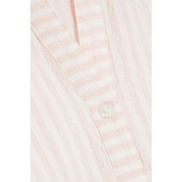 NWT Veronica Beard Avella Ruffled Striped Seersucker Mini Dress Size 12 - Picture 4 of 12